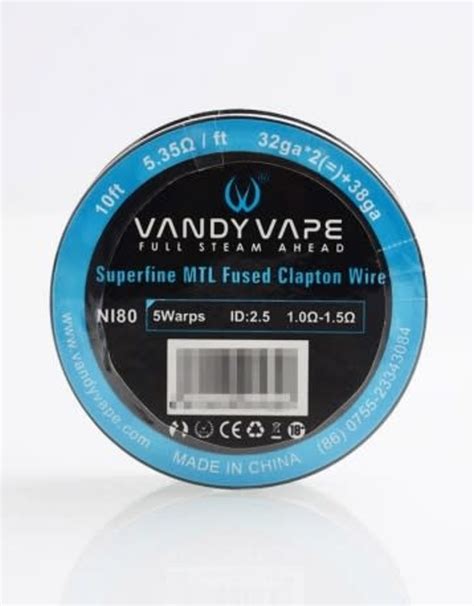 Vandy Vape Ni Superfine Mtl Fused Clapton Wire E Heaven Vape Shop