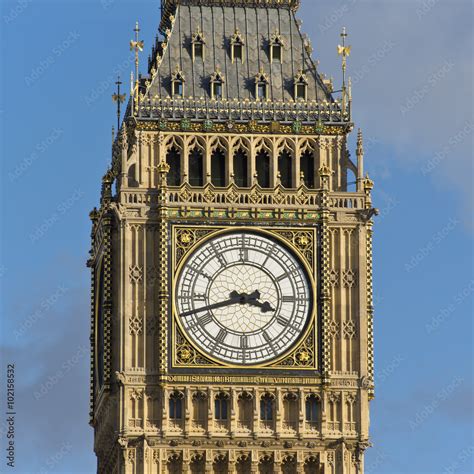 Big Ben Clock Tower Close Up 