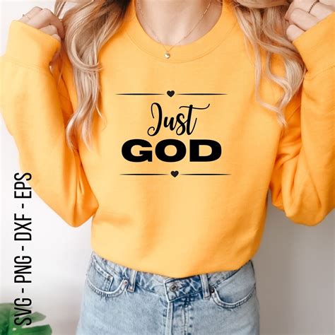 Just God Svg God Svg Jesus Cross Svg Cross Svg Etsy