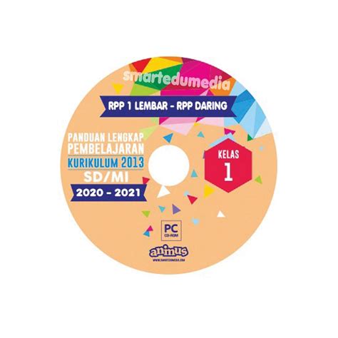 Jual CD RPP K13 SD MI 1 LEMBAR DARING LURING TERBARU KELAS 1 FULL