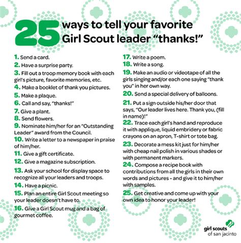 Girl Scout Volunteer Appreciation Week Five Ways To Say “thank You ” Girl Scouts Of Ww Blog