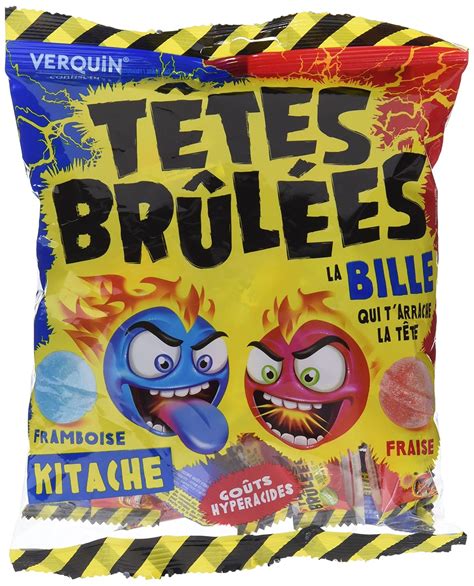 Tetes Brulees Paint Billes Extra Saure Bonbons Challenge T Te Mit