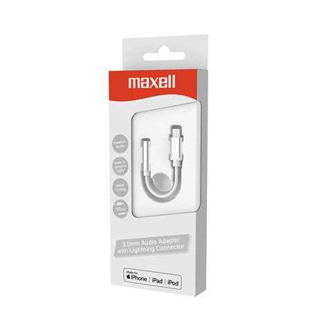 Lightning to 3.5mm Audio cable adaptor – Maxell