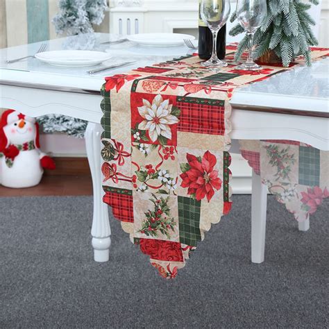 Clearance Etsjal Fall Tablecloth Christmas Table Runner Table