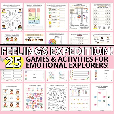 25 Fun Feelings Activities For Kids Feelings Expedition Printable