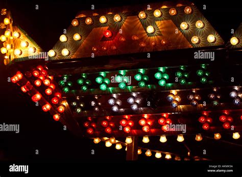 Carnival Ride Lights Stock Photo - Alamy