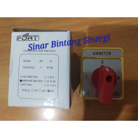 Jual Rotary Switch Fort Ampere Selector O R S T Sa16 4 Shopee Indonesia