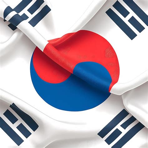 Premium Photo South Korean Flag Waving With Pride