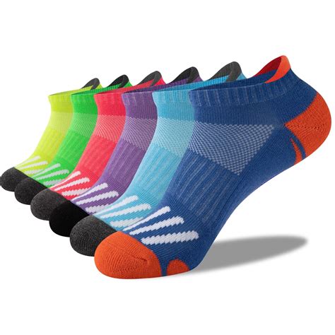 Eallco Womens Ankle Low Cut Socks Athletic Cushioned Running Socks For