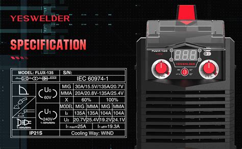 Yeswelder Mig Welder V Flux Core Welder Flux Mig Lift Tig