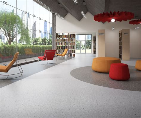 AVA education spaces 2TRZO library flooring | AVA