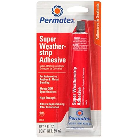 Permatex 80638 Super Weatherstrip Adhesive 2 Oz Automotive Ebay