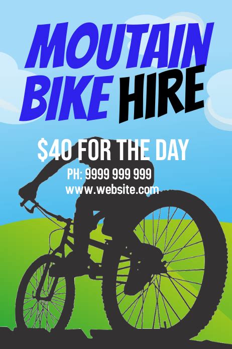 Bike Hire Template Postermywall