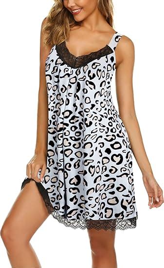 Ekouaer Womens Chemise Sleepwear Full Slips Lace Nightgown Cotton Jersey Lingerie Amazon Ca