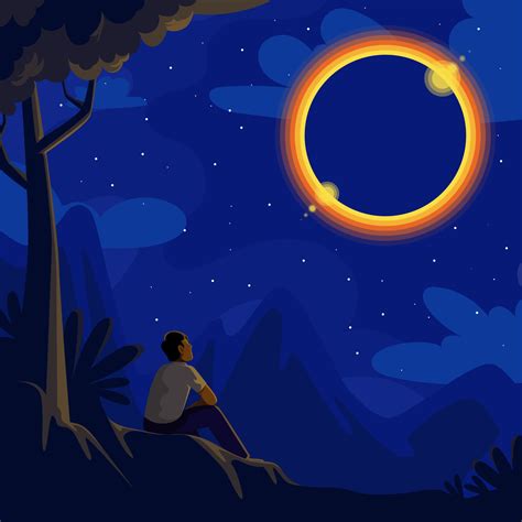 Solar Eclipse Vector Art Icons And Graphics For Free Download