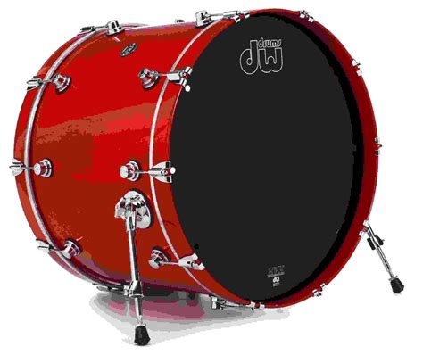 Dw Performance Series Bass Drum 18 X 22 Inch Candy Apple Red Lacquer Sweetwater