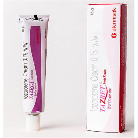 Tazret Tazarotene Cream, For Clinic,Hospital, Packaging Size: 15 Gm, Rs ...