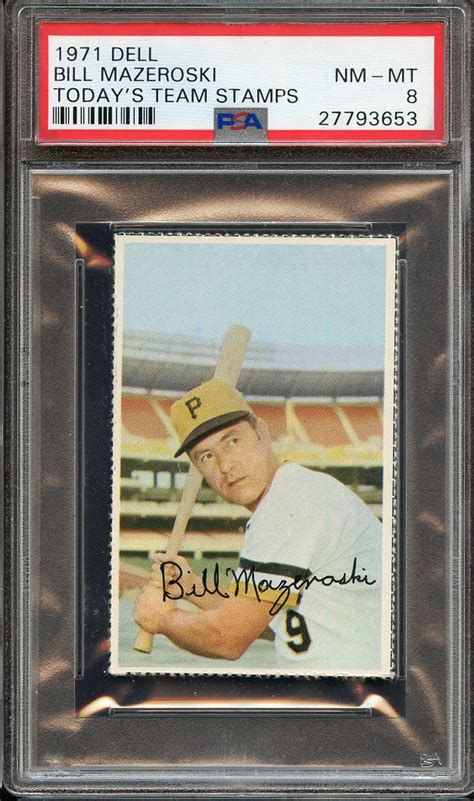 Lot Detail 1971 DELL TODAY S TEAM STAMPS BILL MAZEROSKI TODAY S TEAM