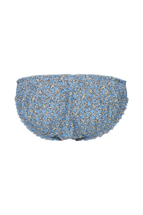 ICHI Abigail Bikini Bottom Blue Floral Archer Arrow