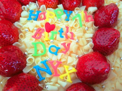 Me, MyBakez & MyWhatever......: Nyx's 7th Birthday Cake (1) ~Strawberry ...