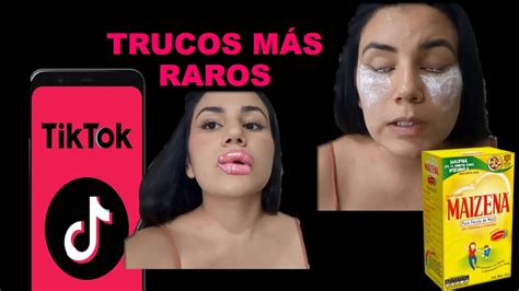 Probando Trucos Raros De Tiktok Maquillaje Hacks Youtube