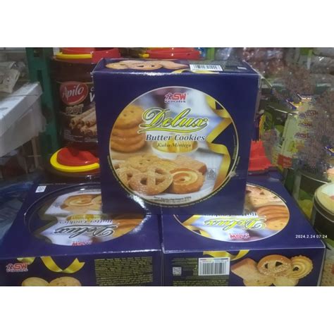 Jual Delux Butter Cookies Biscuit 350gr Shopee Indonesia