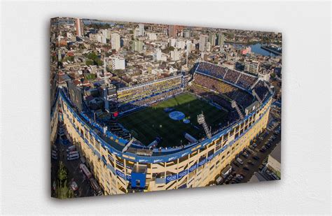 La Boca Stadium Aerial View Canvas Wall Art Design Poster | Etsy