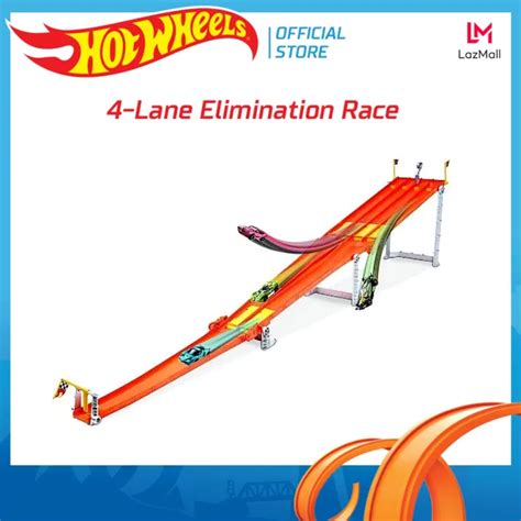 Hot Wheels Lane Elimination Race Track Set Gdy