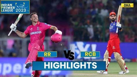 Rr Vs Rcb Highlights Buttler Overpowers Kohli Rr Beats Rcb By 6