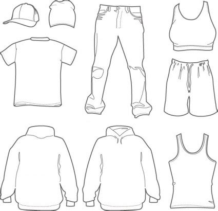 Vector Clothing Templates at GetDrawings | Free download