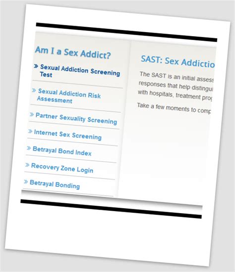 IN THE NEWS Sex Addiction Science Or Pop Fad