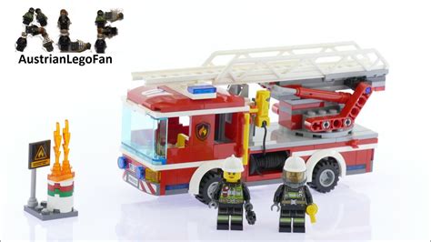 Lego City 60107 Fire Ladder Truck Lego Speed Build Review YouTube