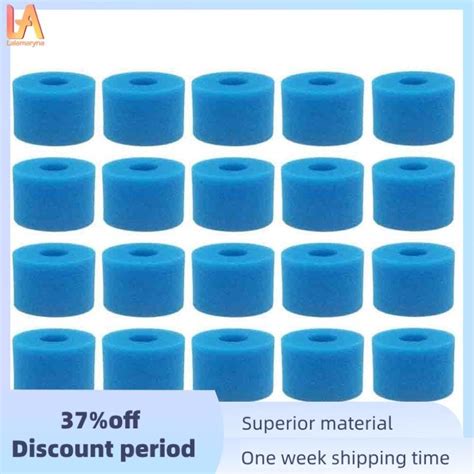 Piece Filter Cartridge S Type Reusable Washable Foam Hot Tub Blue Sponge For Intex Pure Spa