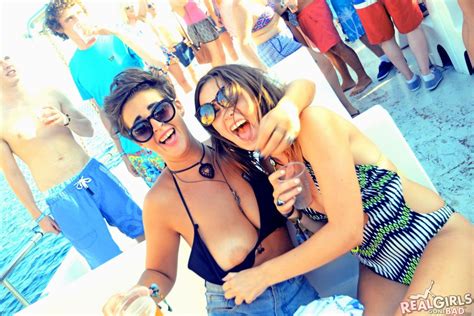 Wild Horny Girls Showing Their Tits At Boat Party Photos