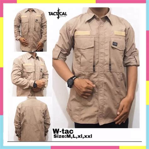 Jual Kemeja Lapangan Tactical Outdoor W Tac Lengan Panjangkemeja W Tac