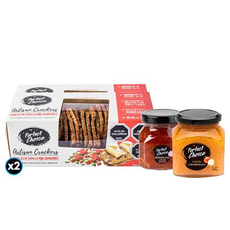 PACK PERFECT CHOICE Nº3 2x Artisan Crackers Perfect Choice Cranberries y