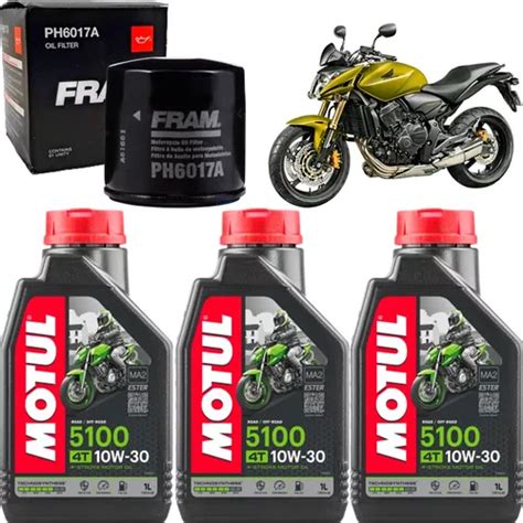 Oleo Motul W Filtro Oleo Fram Honda Cb F Hornet Frete Gr Tis