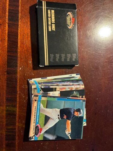 Topps Stadium Club Members Only Limited Edition Cards Baseball Set