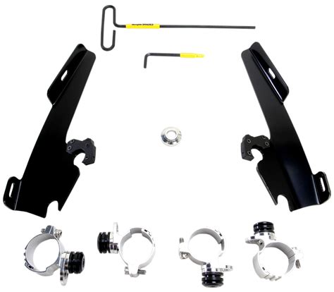 Memphis Shades Batwing Fairing Black Trigger Lock Mounting Kit Meb1999