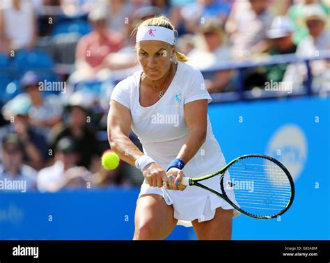 Russia S Svetlana Kuznetsova In Action Against Denmark S Caroline