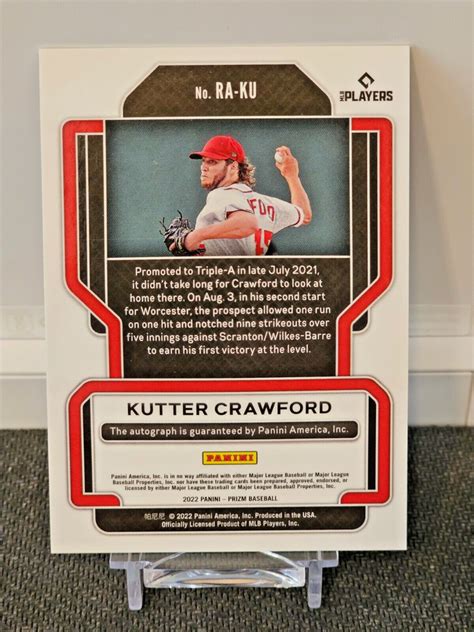 2022 Kutter Crawford Panini Prizm Rookie Autographs RA KU EBay