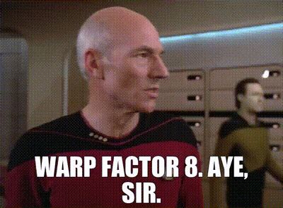 Yarn Warp Factor Aye Sir Star Trek The Next Generation