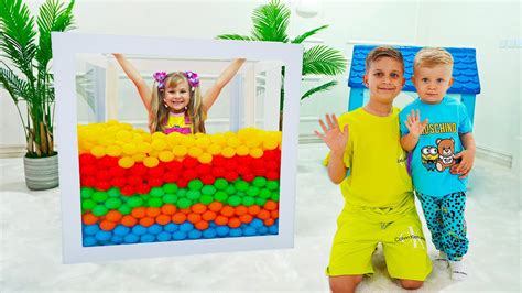 Диана в Кубе с Шариками. Рома и Оливер выполняют задания чтобы спасти ...