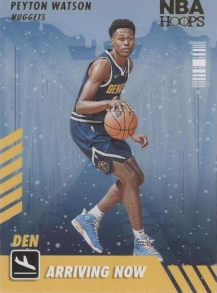 Panini Nba Hoops Arriving Now Winter Peyton Watson Rc