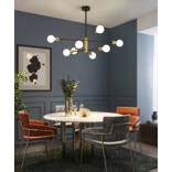 Corrigan Studio Mariya 16 Light Sputnik Modern Linear Chandelier