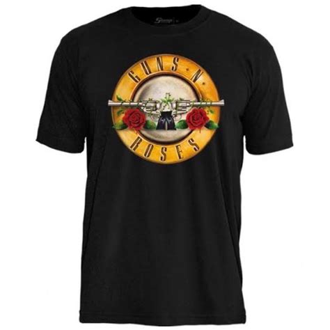 Camiseta Preta Guns N Roses Personalizada Shopee Brasil