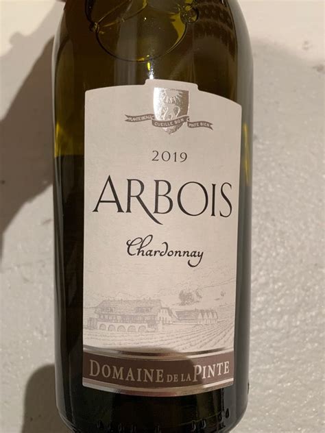 2019 Domaine De La Pinte Chardonnay Arbois France Jura Arbois