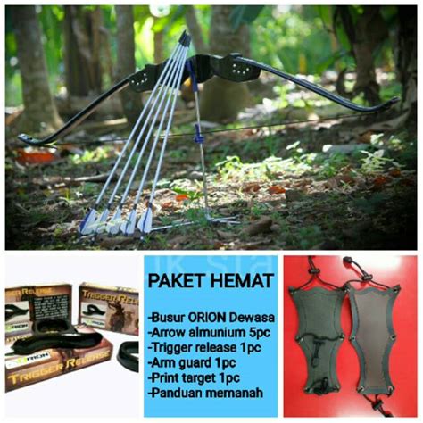 Jual Paket Busur Panah Dewasa Hemat Dan Lengkap Brand ORION Shopee