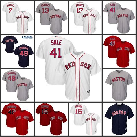 2017 2017 Boston Red Sox Jersey Custom Jersey Xander Bogaerts,Chris ...