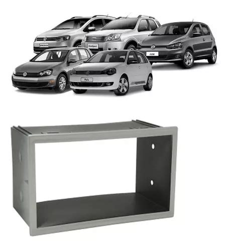 Moldura Painel 2 Din Ecosport Fiesta Golf Fox Polo Prata MercadoLivre